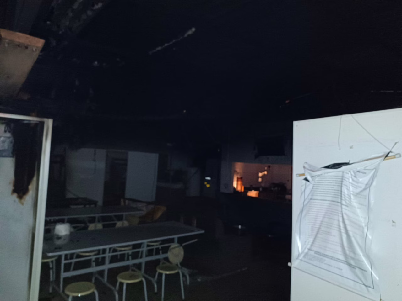 Incêndio destrói alojamento de empresa no Oeste de SC