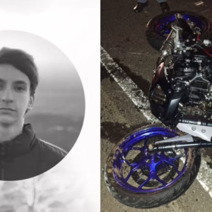 Motociclista morre ao atropelar jovem que filmava no meio de rodovia em SC. - Foto: Redes sociais/Montagem/PMRv