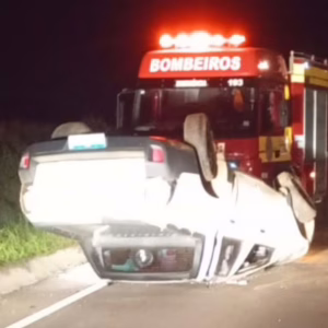 Acidente ocorreu em São Lourenço do Oeste | Imagem: PMRv/Reprodução