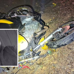 Jovem morre ao bater na traseira de caminhão em pequena cidade de SC | Foto: PMRv/Redes sociais/Reprodução