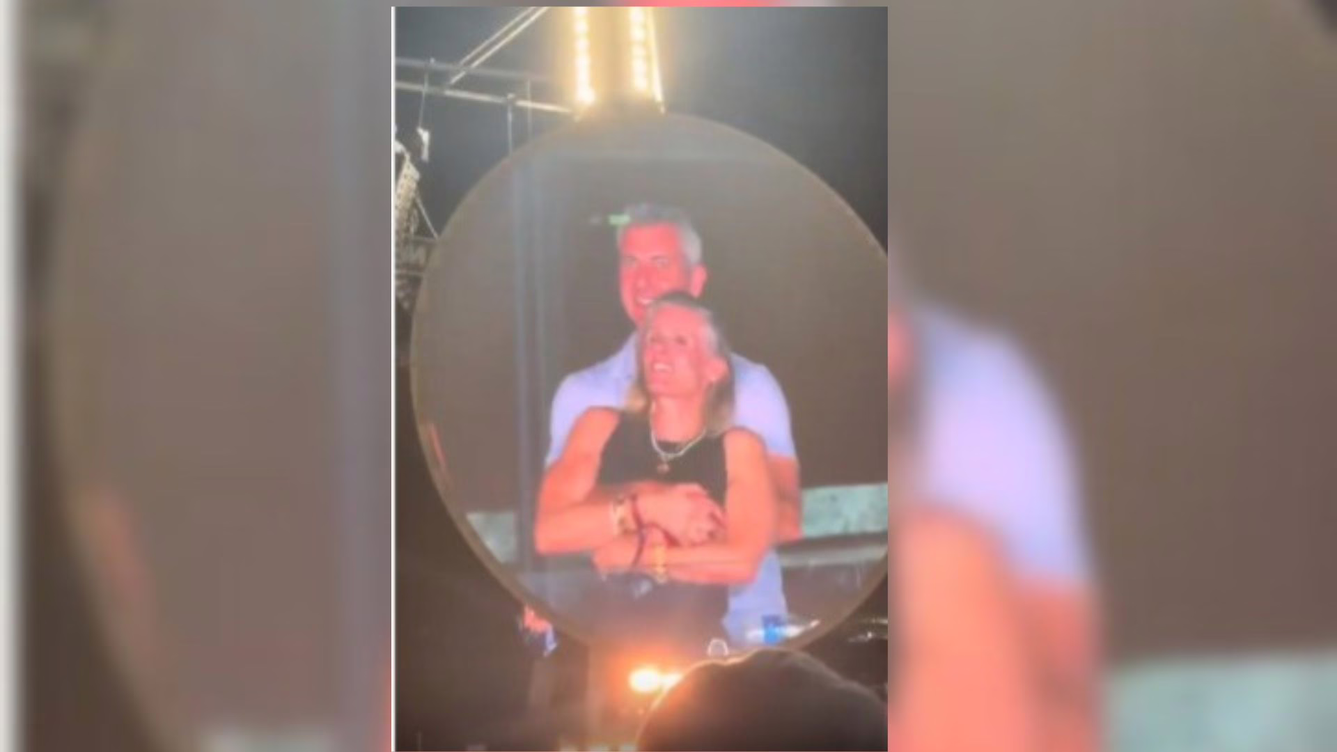 Vídeo de amantes em show do Coldplay viraliza na web; | Foto: reprodução 
