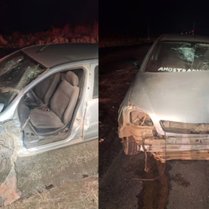 Motorista embriagado e sem habilitação provoca acidente grave na SC-157 - Imagem: reprodução/ SBT