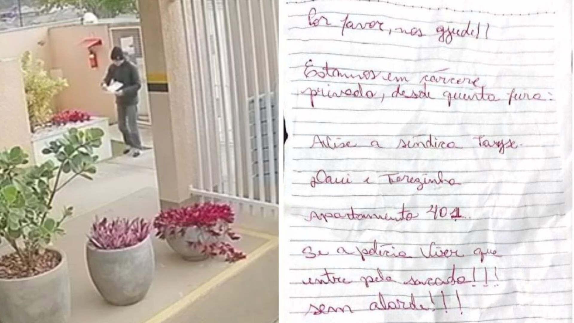 Vídeo revela descoberta de bilhete que denunciou cárcere de mãe e filha – Imagem: reprodução/ massa
