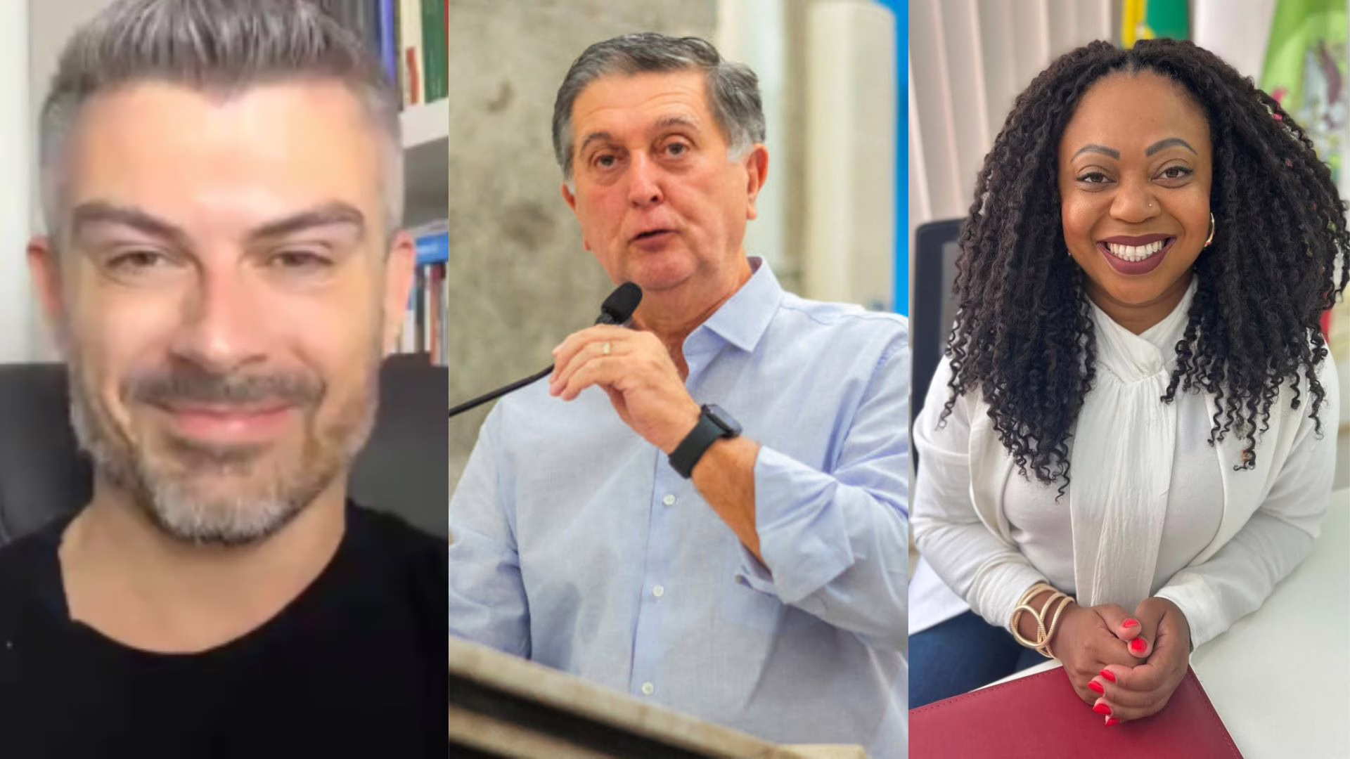 O que Topázio disse sobre Bruno Souza antes de anunciar a nova secretária | Foto: Montagem/Redes sociais/Reprodução