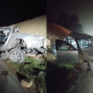 Jovem é arremessado de caminhonete e morre em rodovia de SC | Foto: CBMSC/Reprodução