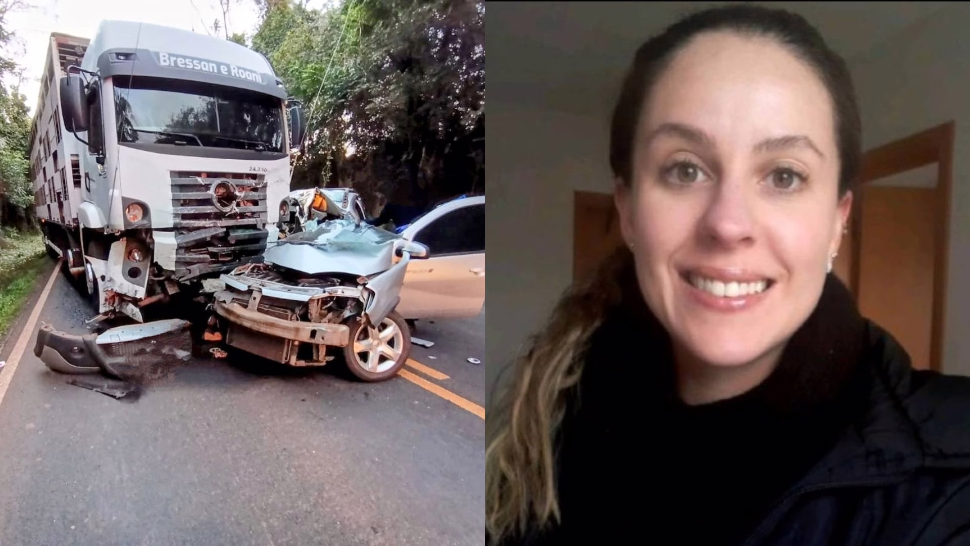 Saiba quem era a professora que morreu em colisão na SC-283 | Imagem: PMRv/Redes Sociais/Reprodução