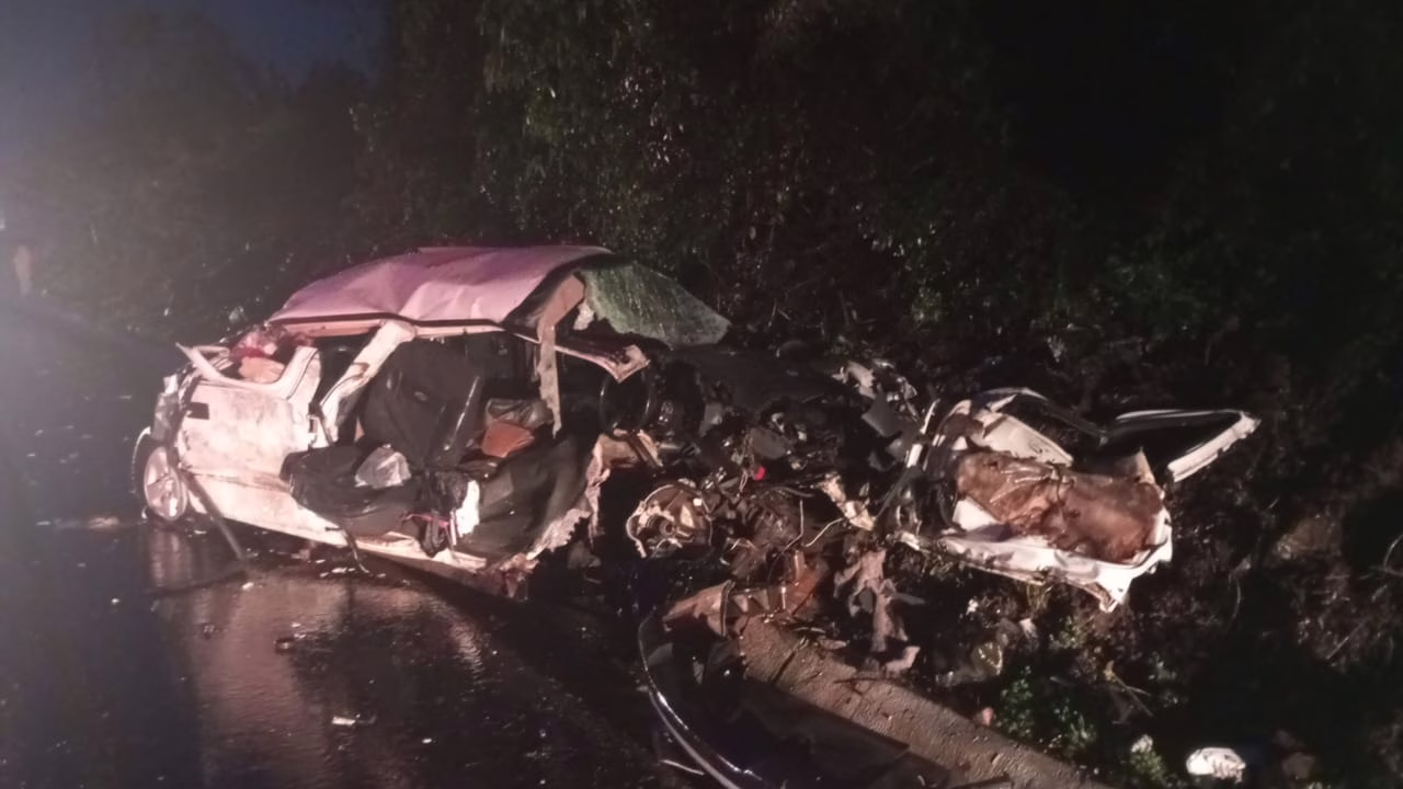Imagens fortes! Morre terceira vítima de grave acidente na BR-282 em SC