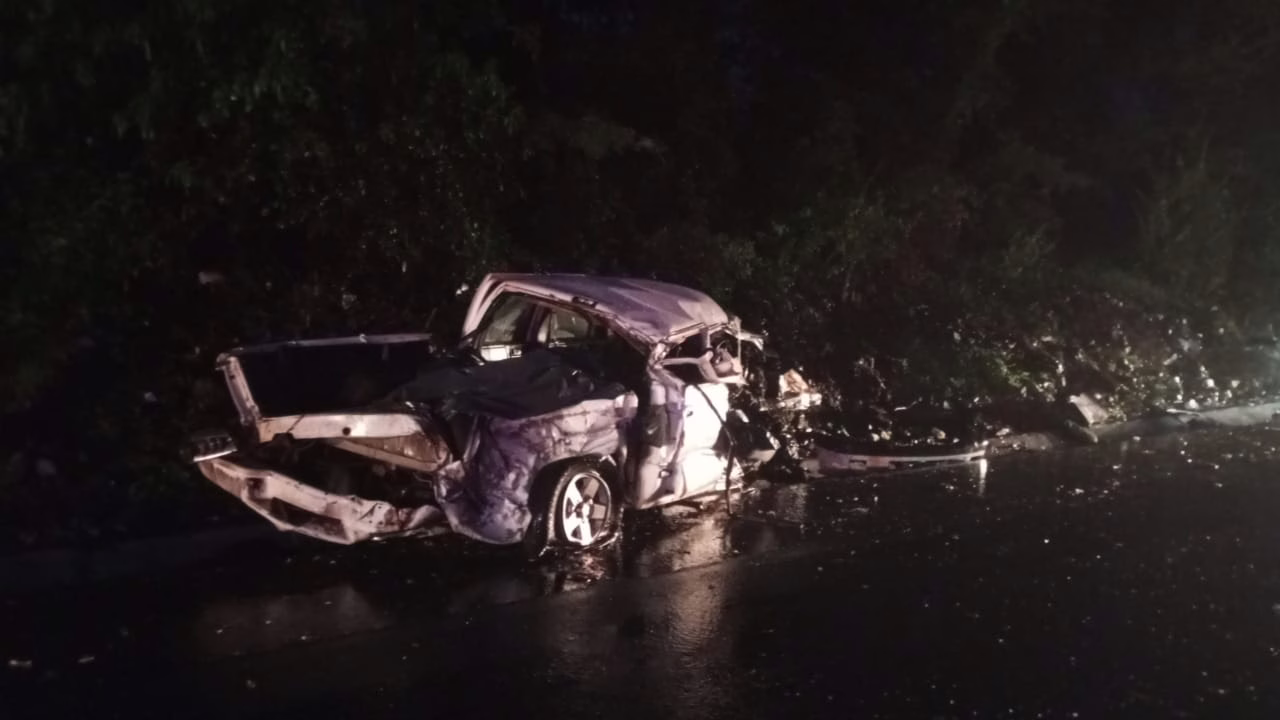 Imagens fortes! Morre terceira vítima de grave acidente na BR-282 em SC