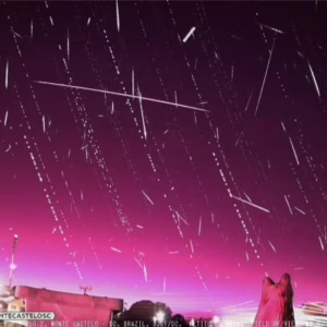 Chuva de 800 meteoros ilumina céu em pequena cidade de SC | Imagem: Meteoros Monte Castelo