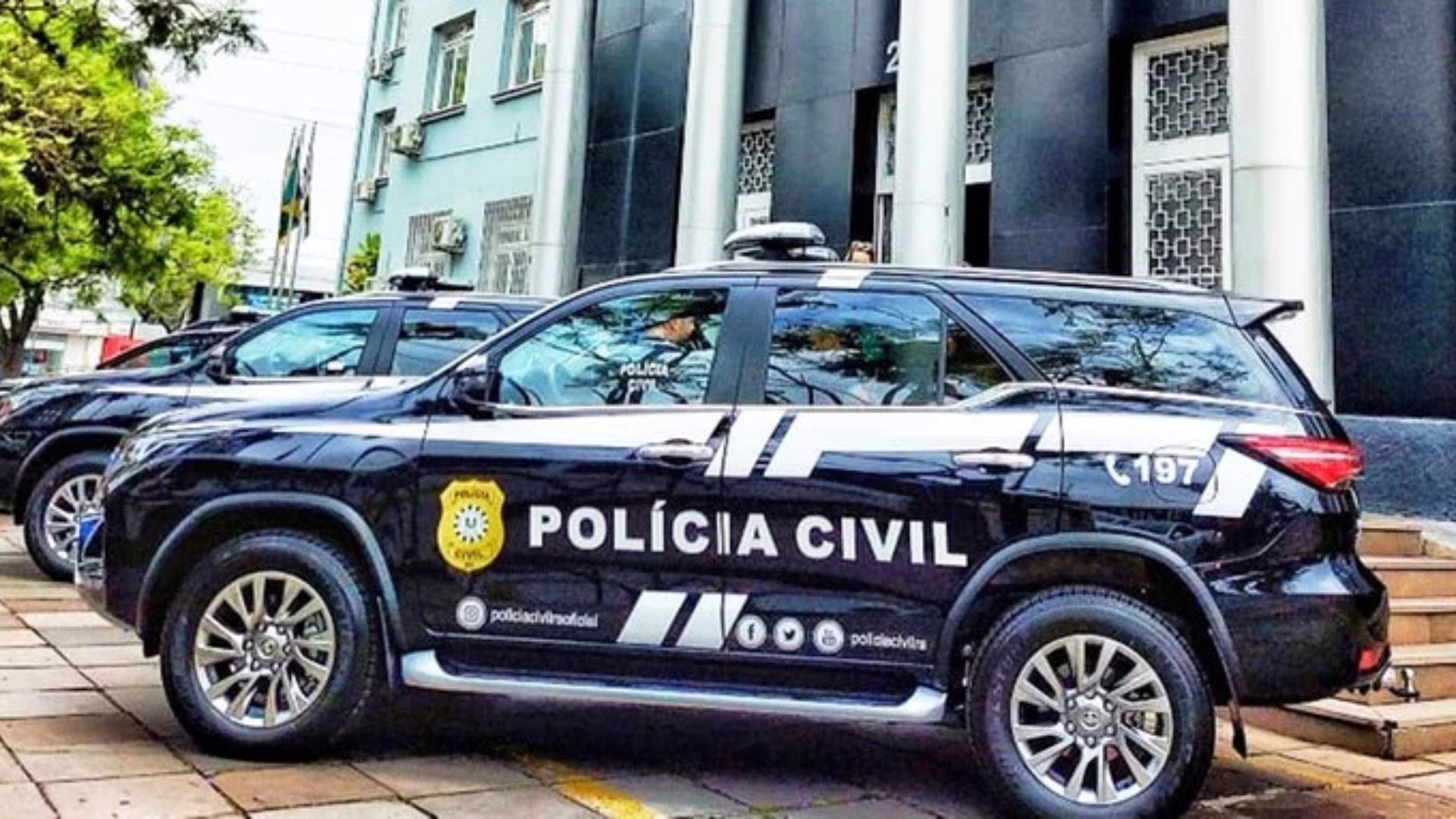 Agressor de escola de Estação presta depoimento na polícia. | Foto: reprodução. 