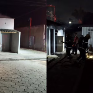 FOTOS: homem morre após kitnets pegarem fogo em SC | Foto: CBMSC/Reprodução