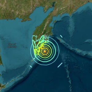 Terremoto de magnitude 8,7 atinge a Rússia; veja detalhes. - Foto: USGS/Reprodução