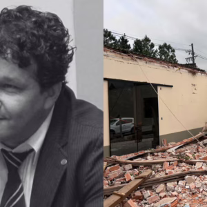 Teto de igreja desaba e mata homem em SC; 'pessoa solidária' | Foto: Redes sociais/CBMSC/Reprodução