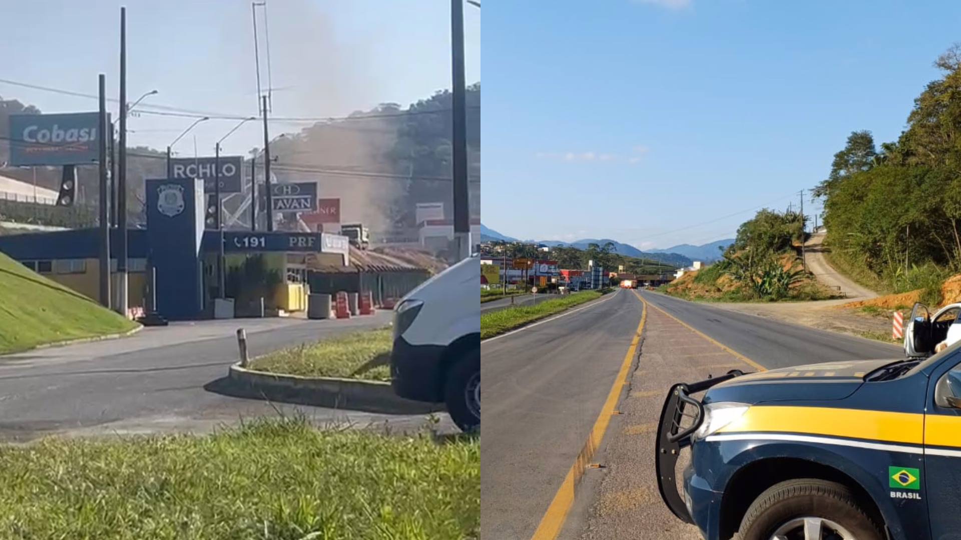 URGENTE: Vazamento de gás próximo a shopping gera evacuação e interdição de rodovia em SC