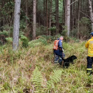 Buscas por mulher desaparecida em Santa Cecília se intensificam com apoio de helicóptero | Foto: Corpo de Bombeiros