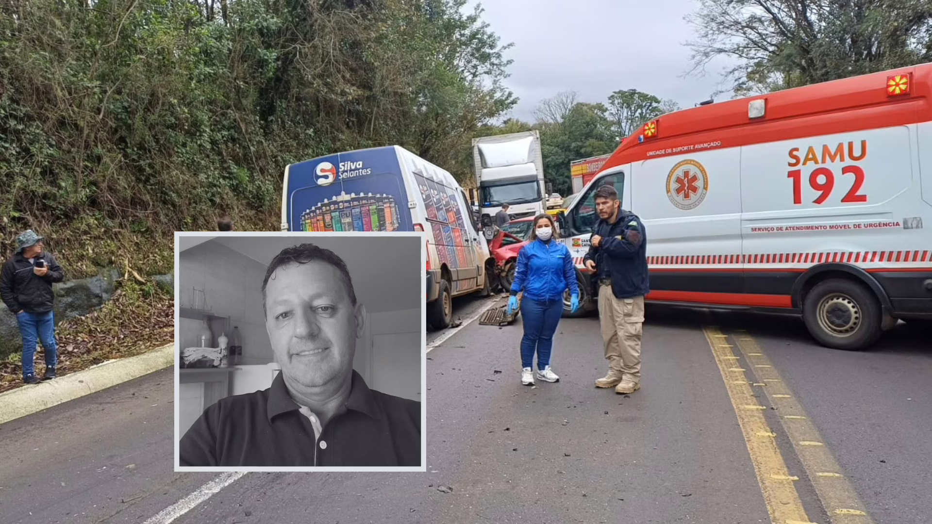 Confirmada identidade de vítima de acidente na BR-282; irmã morreu um dia antes