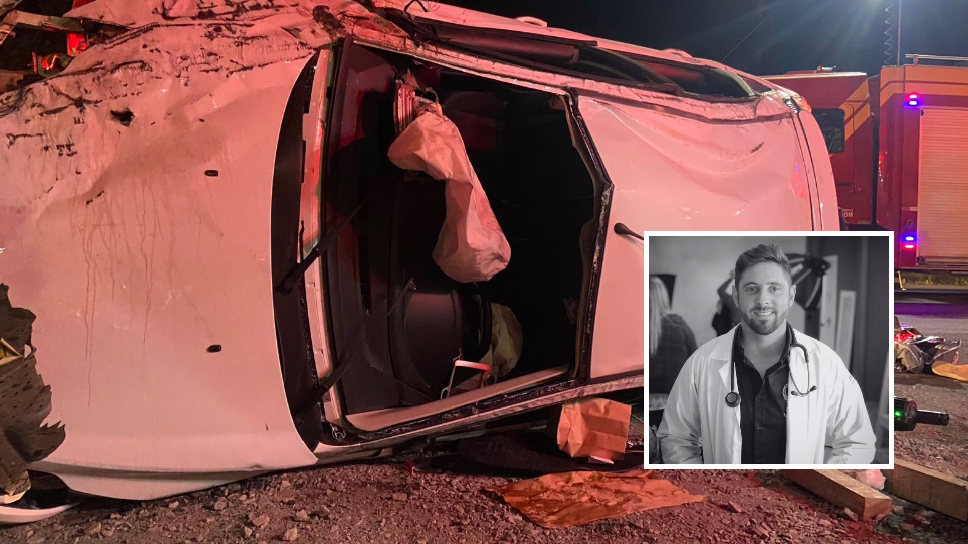 Médico veterinário de Lages morre em capotamento na BR-470 – Imagem: reprodução/ redes 