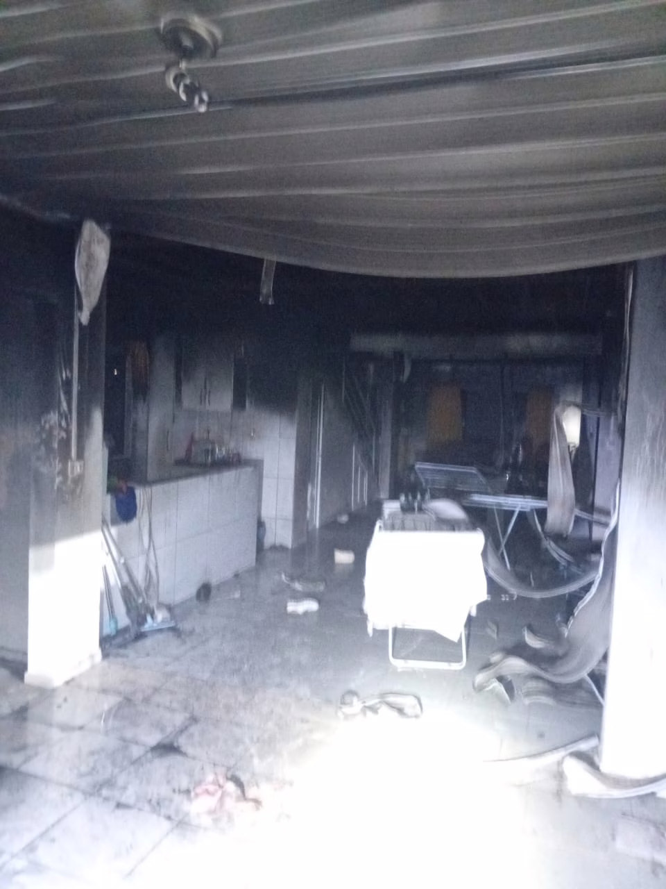 Cachorros salvam família ao perceber incêndio em máquina de lavar em SC