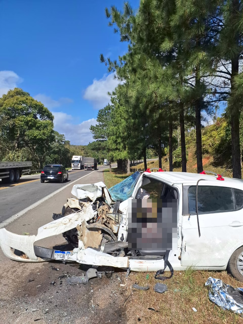 Colisão deixa dois mortos na BR-280 em SC