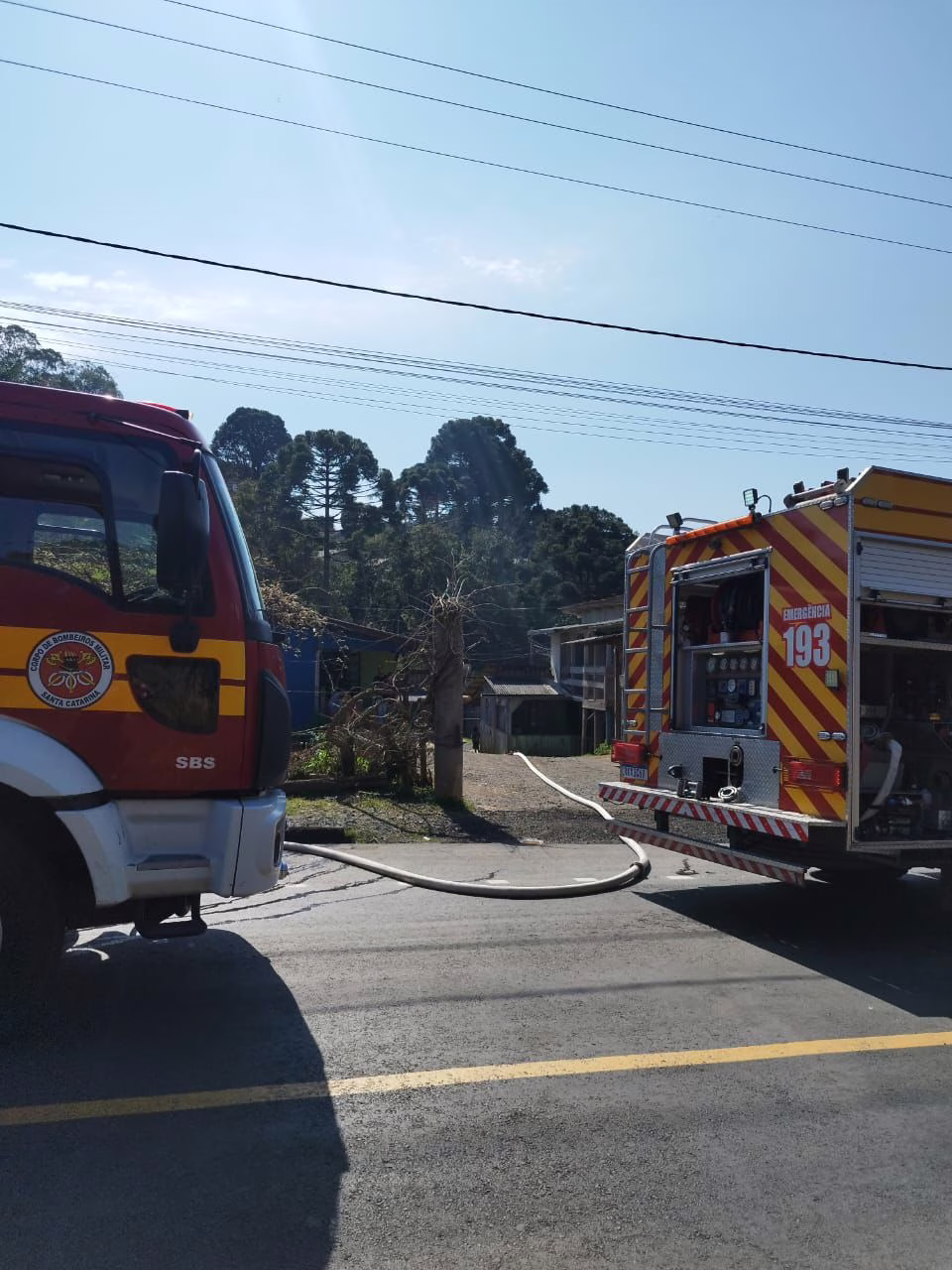 Homem morre após residência pegar fogo em SC