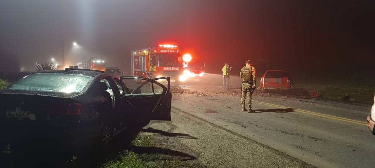 Jovem morre e três ficam feridos em acidente na SC-350 em SC