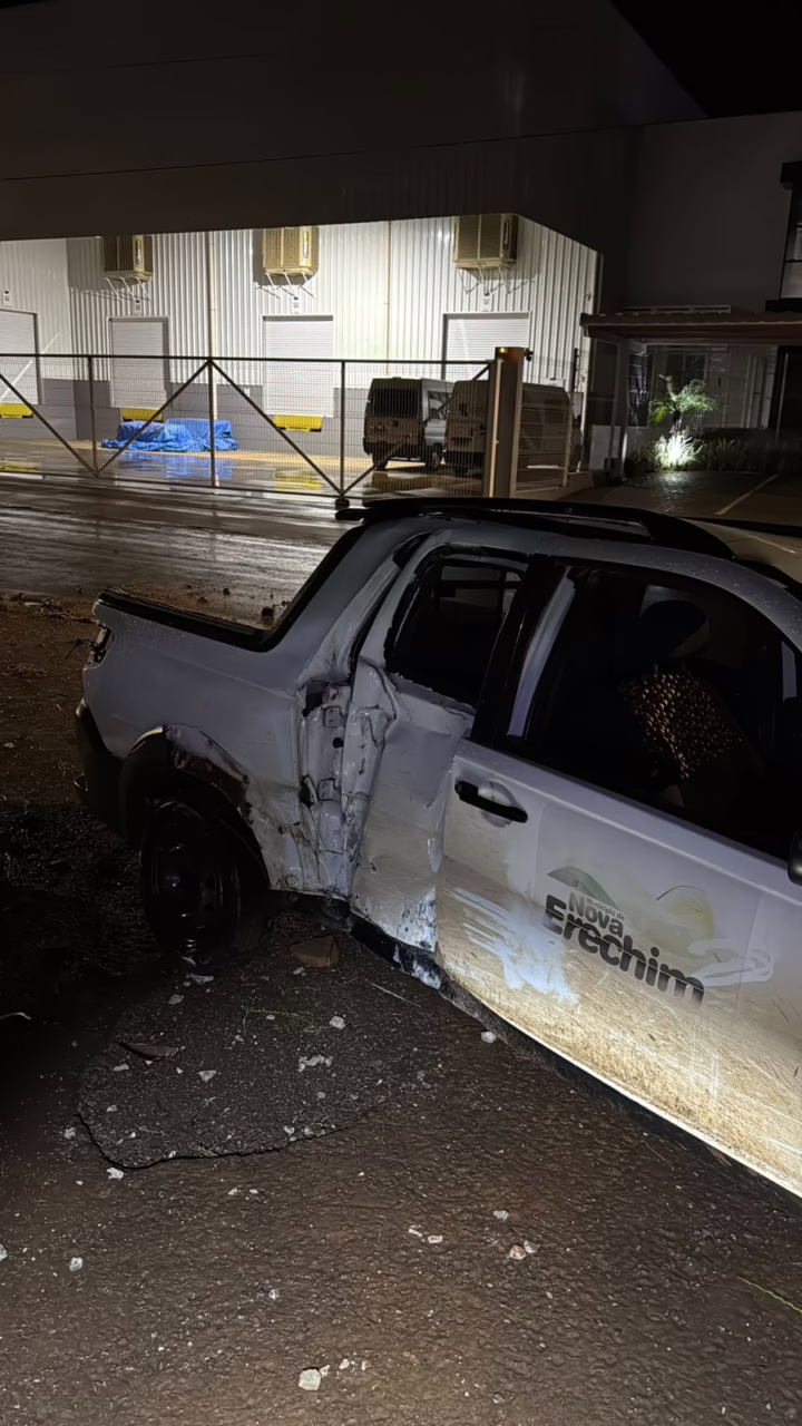Ladrão furta caminhonete de Prefeitura de SC mas se dá mal