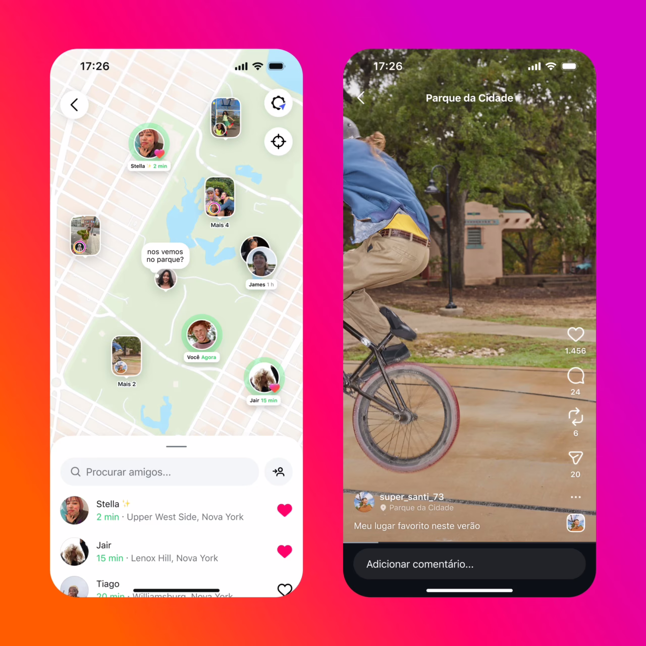 Mapa do Instagram