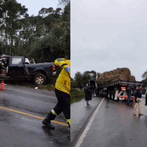 Acidente grave na BR-470 deixa uma pessoa morta |  Imagem: PRF