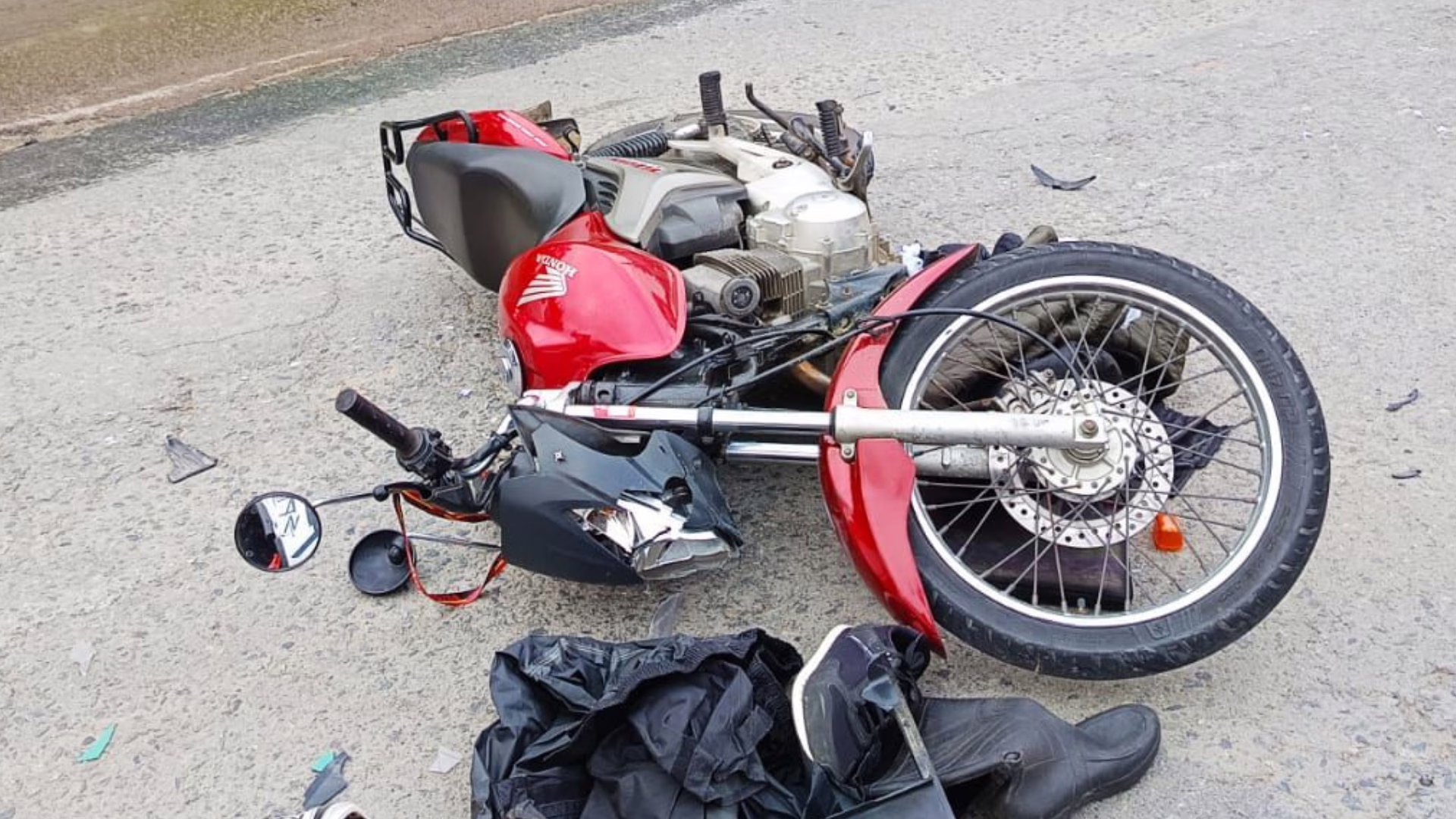 Acidente entre motocicletas deixa uma vítima fatal em Blumenau – Imagem: CBMSC/ reprodução
