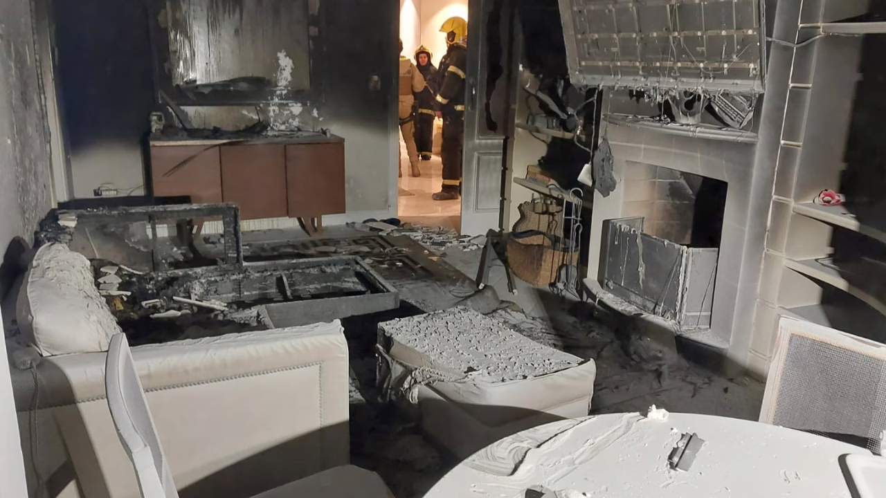 Bombeiros salvam homem e cachorro de incêndio em Lages | Foto: 5º BBM