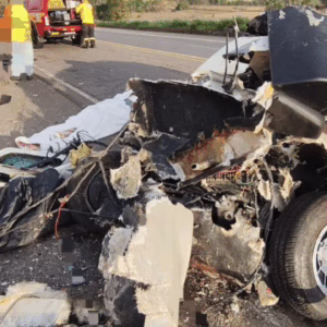 Motorista envolvido em acidente com duas mortes na BR-470 estava embriagado | Foto: 2º BBM