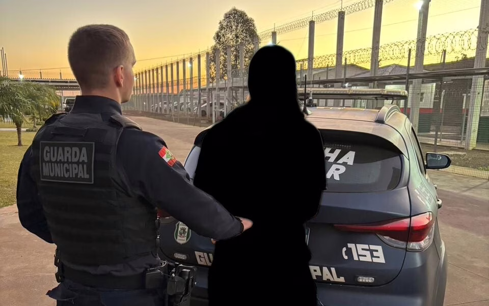 Suspeito envolvido em organização criminosa é preso em Chapecó | Imagem: Polícia Municipal/Reprodução