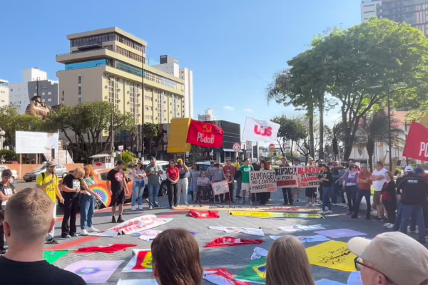 Movimento em Chapecó mobiliza partidos de esquerda, sindicatos e coletivos estudantis | Foto: Reprodução