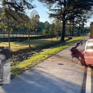 Imagens fortes! Homem morre após carro partir ao meio em acidente | Foto: Redes sociais/Reprodução