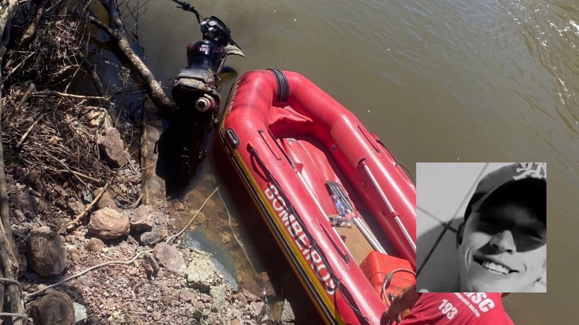 Corpo de jovem desaparecido em rio da Serra é encontrado; ‘dor imensa’ | Foto: CBMSC/Redes sociais/Reprodução