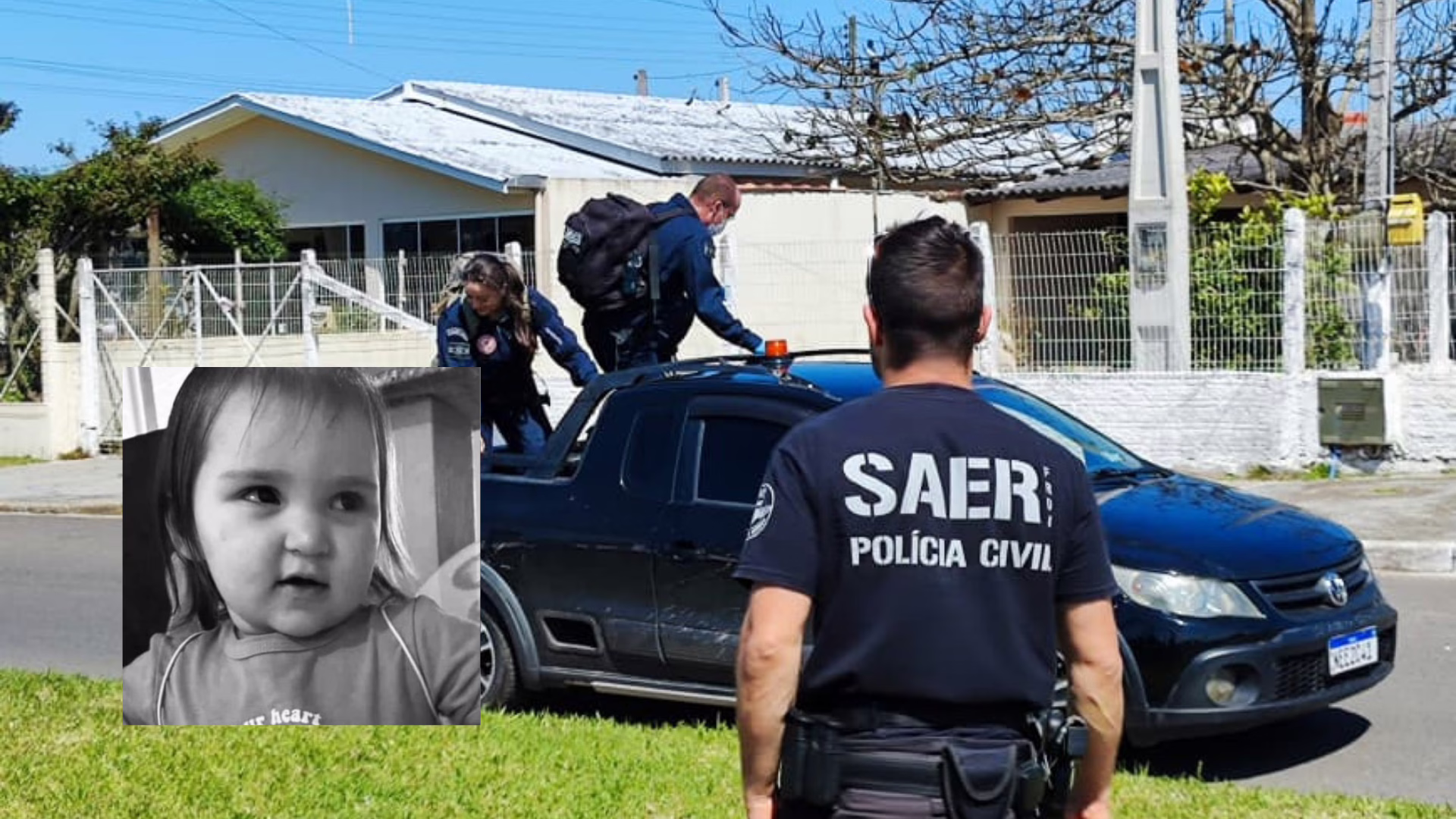 Menina de 2 anos morta a facadas pela própria mãe é identificada em SC | Imagem: SCtododia/Divulgação