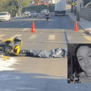 Identificada mulher que morreu em acidente entre moto e caminhonete em SC | Imagem: CBMSC/Redes Sociais