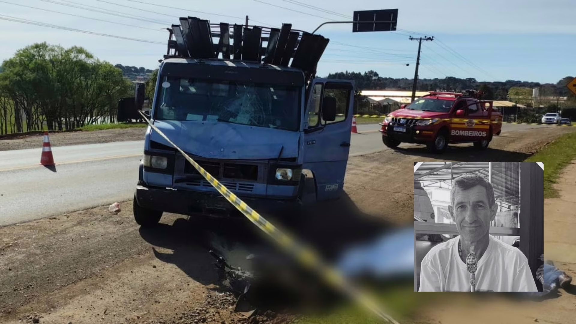 Motociclista que morreu em colisão com caminhão no Meio-Oeste de SC é identificado – Imagem: reprodução/ redes