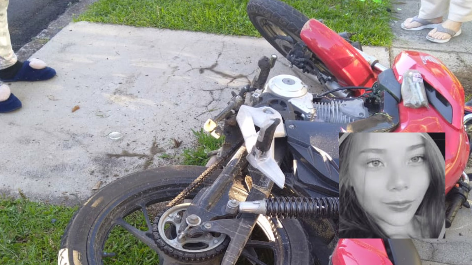 Jovem de 20 anos morre em acidente entre moto e carro em SC – Imagem: reprodução
