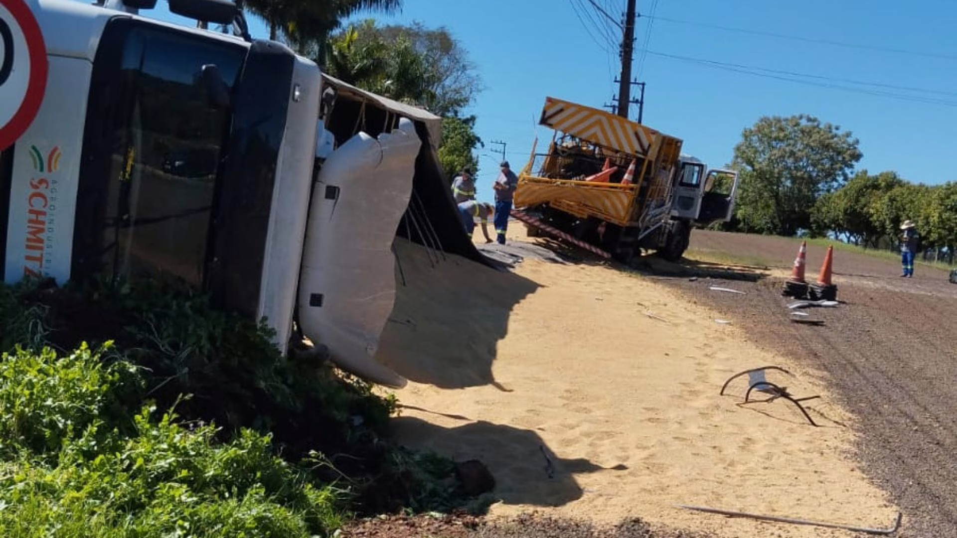Acidente ocorreu em São Carlos | Imagem: CBMSC/Reprodução