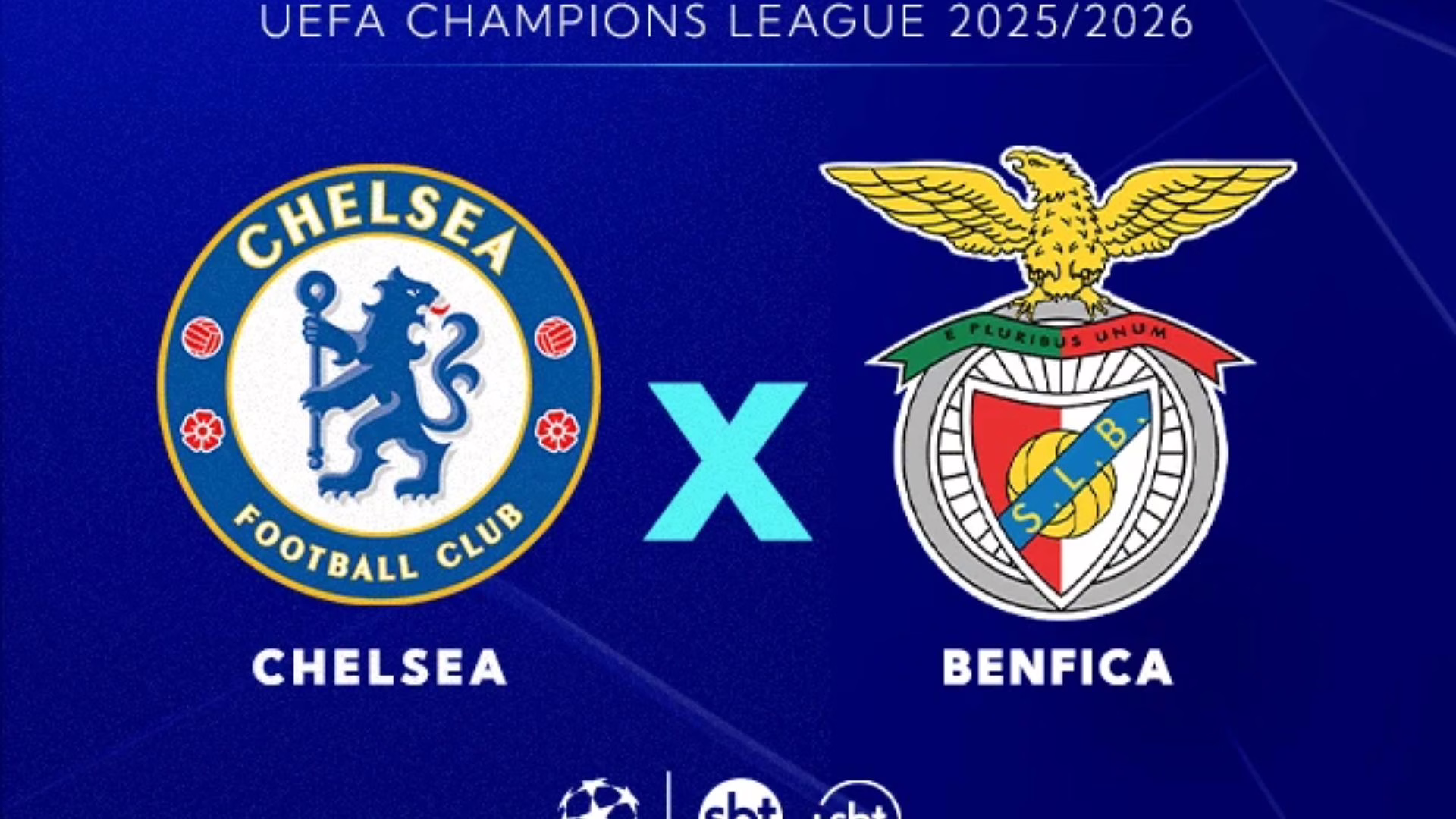 Chelsea x Benfica pela Champions League horário, onde assistir e prováveis escalações.| Foto: Divulgação SBT Sports