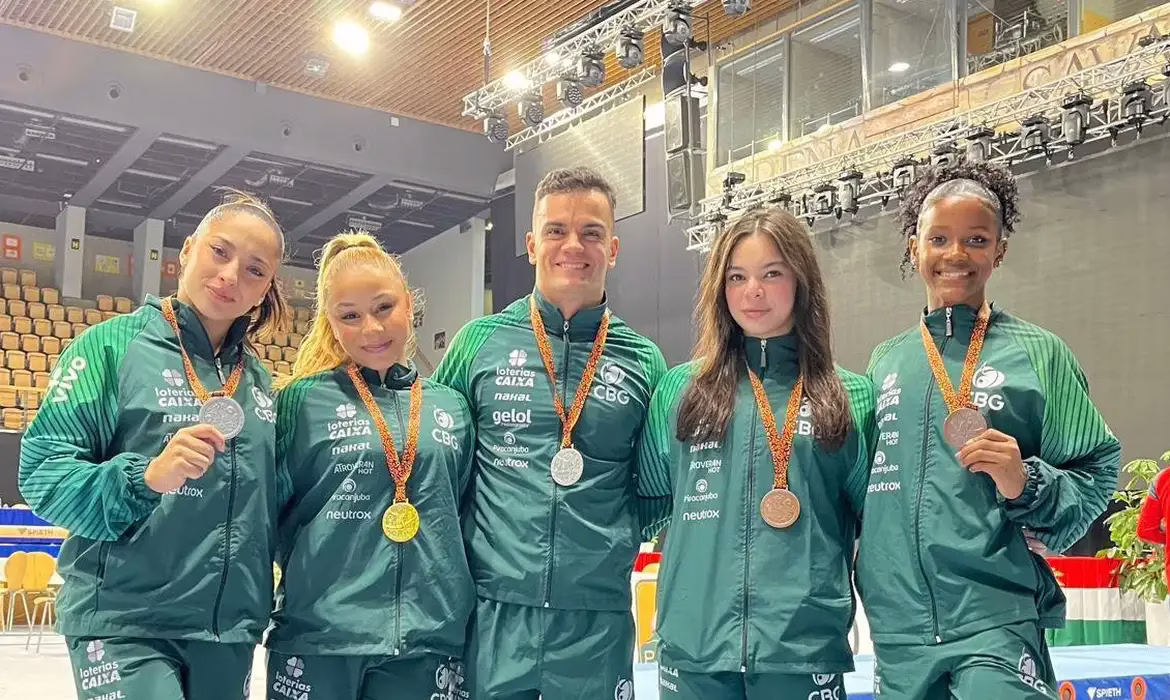 Ginastas brasileiros encerram competição na Hungria com cinco pódios | Foto: CBG/Divulgação