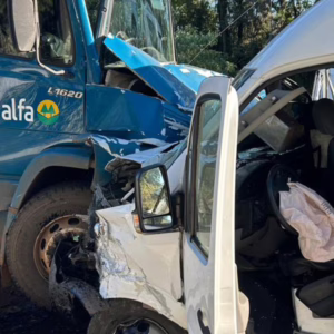 Acidente ocorreu em Faxinal dos Guedes | Imagem: CBMSC/Reprodução