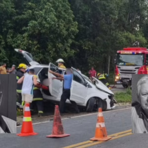 Identificados pai e filho que morreram em grave colisão na BR-470 em SC