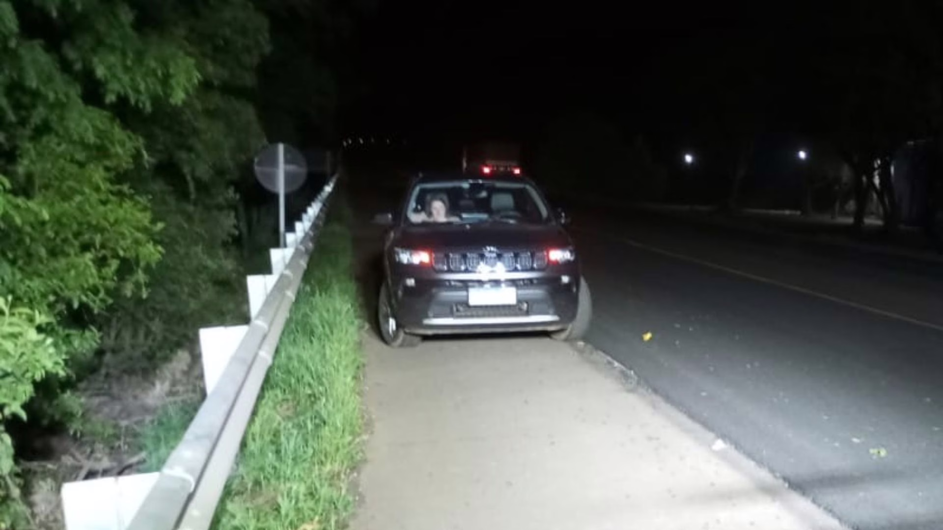 Idoso é atropelado na BR-282 em SC e fica gravemente ferido | Imagem: CBMSC/Reprodução