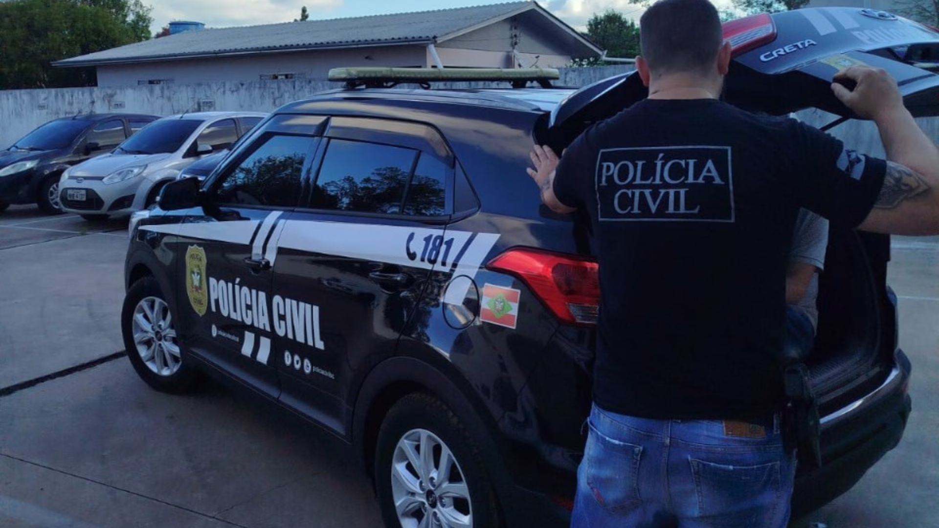 Homem condenado por estuprar a própria filha é preso em SC | Imagem: Polícia Civil de SC