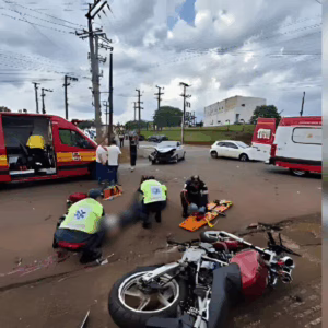 Jovem tem perna e órgãos genitais amputados após acidente com moto furtada em SC - Imagem: reprodução/ cbmsc