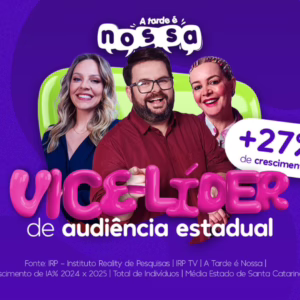 'A Tarde é Nossa' conquista vice-liderança absoluta no SCC SBT | Foto: reprodução / SCC SBT 