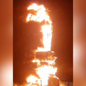 VÍDEO: criminosos queimam estátua da Havan e Hang dispara: 'inaceitável' | Foto: Havan/Reprodução