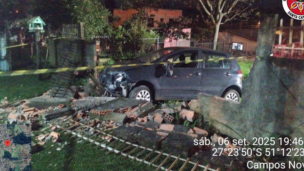Homem morre em grave acidente de trânsito em Campos Novos | Foto: 2º BBM Homem morre em grave acidente de trânsito em Campos Novos | Foto: 2º BBM